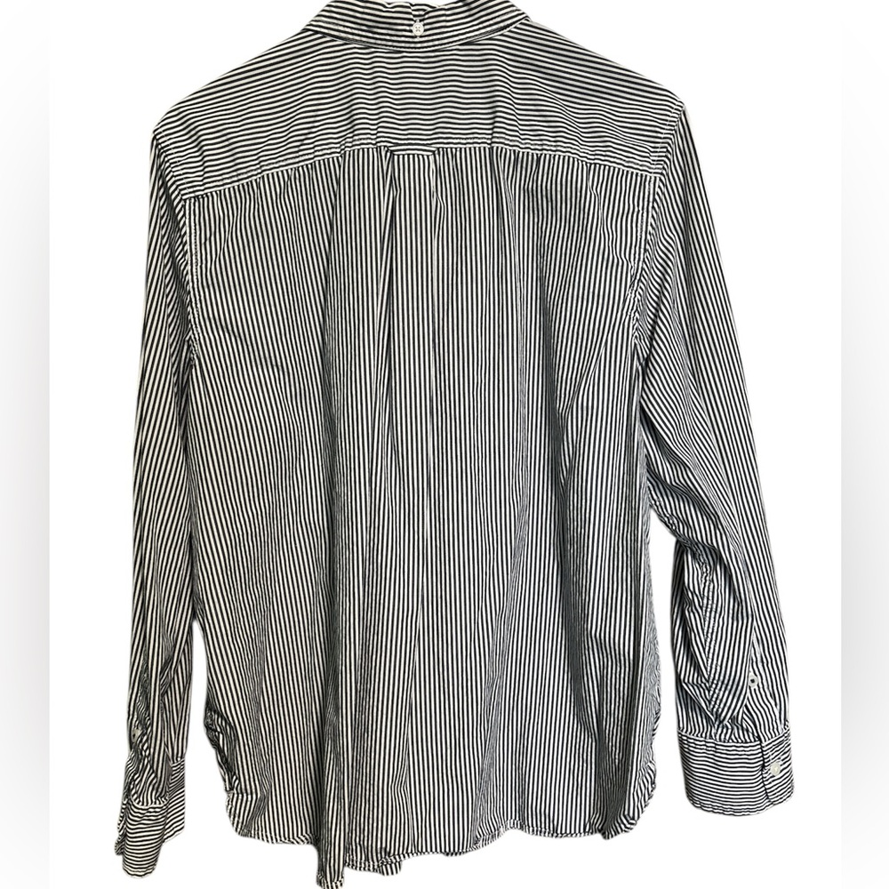 J. Crew blue/white striped dress shirt - Picture 4 of 15